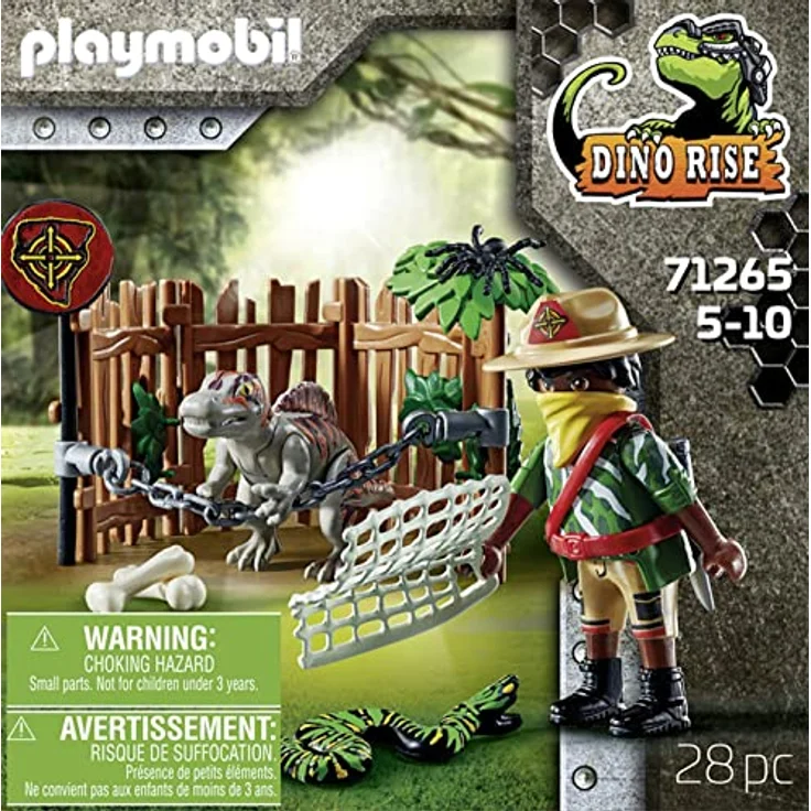 PLAYMOBIL Dino Rise 71265 Spinosaurus-Baby, Dinosaurier im Käfig, Spielzeug für Kinder ab 5 Jahren – Bild 3