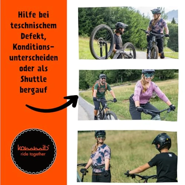 Kommit Zugsystem für Veloanhänger, leichtes und intuitives Fahrradanhänger Zubehör zur Erhöhung der Fahrstrecke mit Kindern – Bild 8