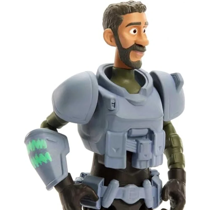 Buzz Lightyear HHJ83 - Authentische Disney und Pixar Lightyear Junior ZAP Patrol Mo Morrison-Actionfigur 12,7 cm, 10 bewegliche Gelenke, Geschoss und Helm, Sammlerstück für Kinder ab 4 Jahren – Bild 5