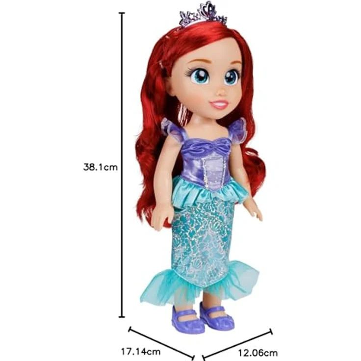Jakks Pacific Babypuppe Disney Princess - Meine Freundin Arielle - ca. 35 cm, Meerjungfrauenkleid in Violett und Türkis-Tönen, mit RoyalReflection™ Augen – Bild 12