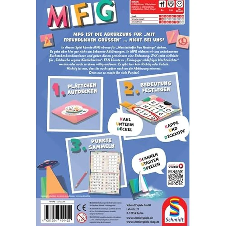 Schmidt Spiele 49445 MFG - Massenhaft Fantastische Geschichten, Kreatives Party- und Kommunikationsspiel, Hochwertige Leistung, Ergonomisches Design, Ideale Qualität – Bild 2