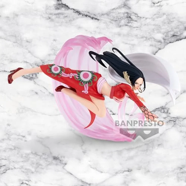 Banpresto One Piece Boa Hancock PVC Figur mit Sammlerständer, lizenziertes Produkt - Bandai Spirits Battle Record Collection (TBA) – Bild 2