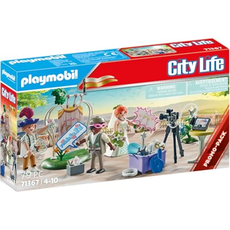 Playmobil® Konstruktions-Spielset Hochzeits Fotobox (71367), City Life, (79 St) – Bild 3