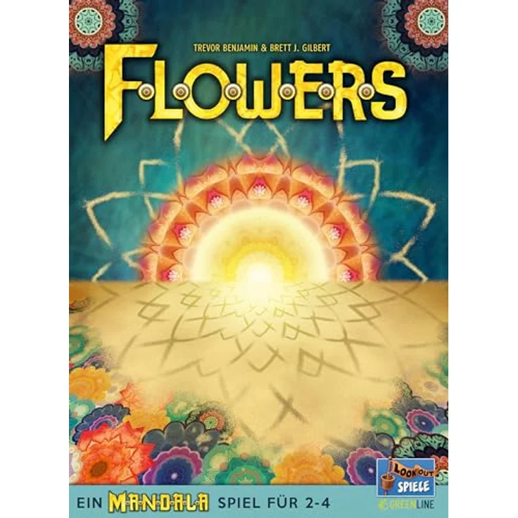 Lookout Flowers, Mandala Kartenspiel für 2-4 Spieler, inklusive Spielmatte und 90 Karten – Bild 2
