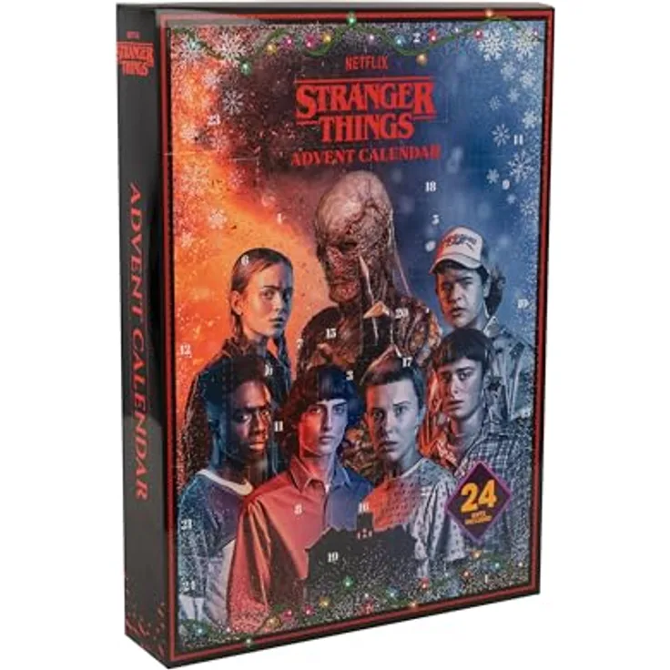Cinereplicas Stranger Things Adventskalender 2024 - Offizielle Lizenz, Exklusive Geschenke inspiriert von der Erfolgsserie, bunt