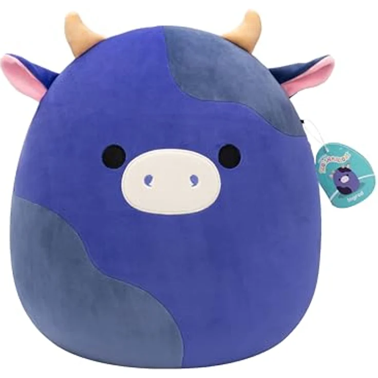 Squishmallows SQCR07710 Ingred die lila Kuh, 40 cm Kuscheltier aus ultraweichem Plüsch, offizielles Jazwares Produkt – Bild 3