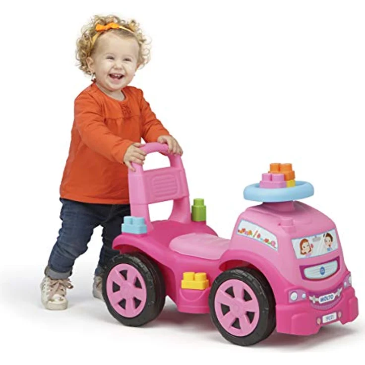 M MOLTO Lauflernhilfe LKW 3 x 1 pink mit 10 Bausteinen – Bild 2