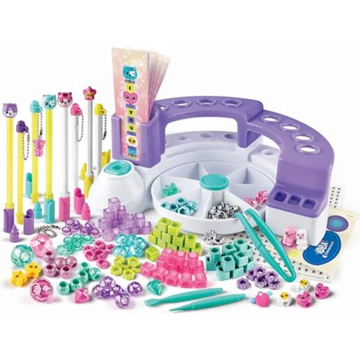 Clementoni® Kreativset Idea, Mein Nachrichten-Stift Atelier, mit personalisierbaren Stiften, Arbeitsstation und praktischem Ständer – Bild 5