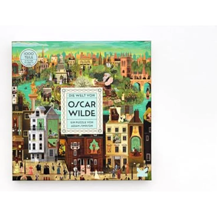 Laurence King Die Welt von Oscar Wilde, 1000-Teile-Puzzle mit A2-Poster und Illustrationen von Adam Simpson – Bild 2