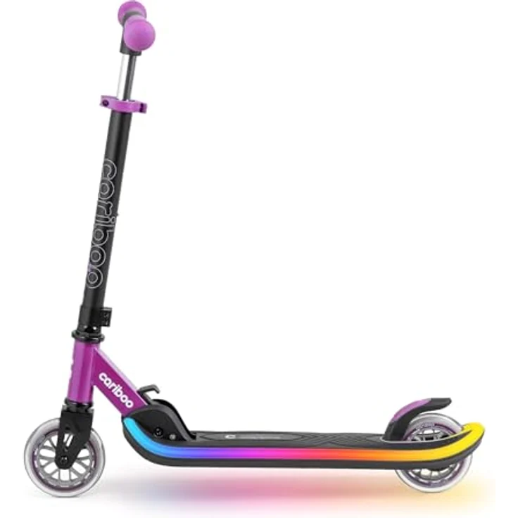 CARIBOO Cariboo LEDStar, Zweirad-Roller mit leuchtendem LED-Trittbrett und 11 Lichtmodi, Bewegungssensor, klappbar – Bild 2