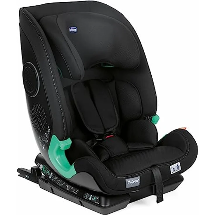 MySeat, Autositz, Einfach zu Installieren mit Isofix-System, Verwendung mit Integrierten Gurten mit Autogurten, Liegend, Höhenverstellbar, ECE R 129/03 - L Size Zugelassen, 76-150cm, ab 15 Monaten – Bild 2