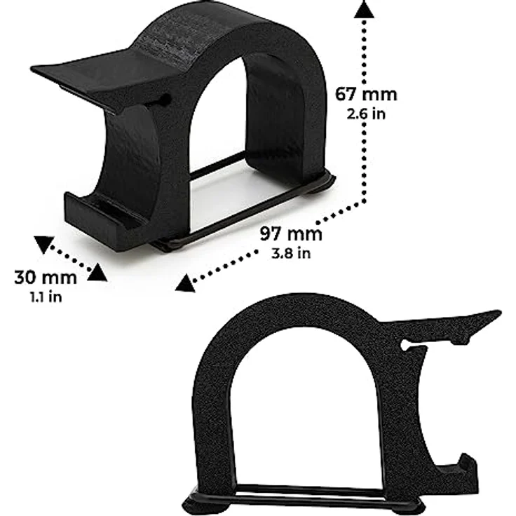 Mobilefox Universal Fahrrad Laufrad Halterung, Adapter für Thule Chariot Anhänger, Schwarz, einfache Montage für 14-16 Zoll Räder – Bild 6