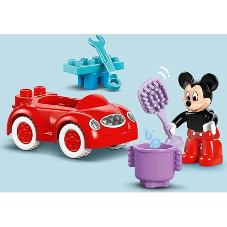 LEGO DUPLO 10454 Mickys Clubhaus und Auto, 27-teiliges Bauspielzeug für Kleinkinder ab 2 Jahren, mit Rutsche und Supercomputer – Bild 5