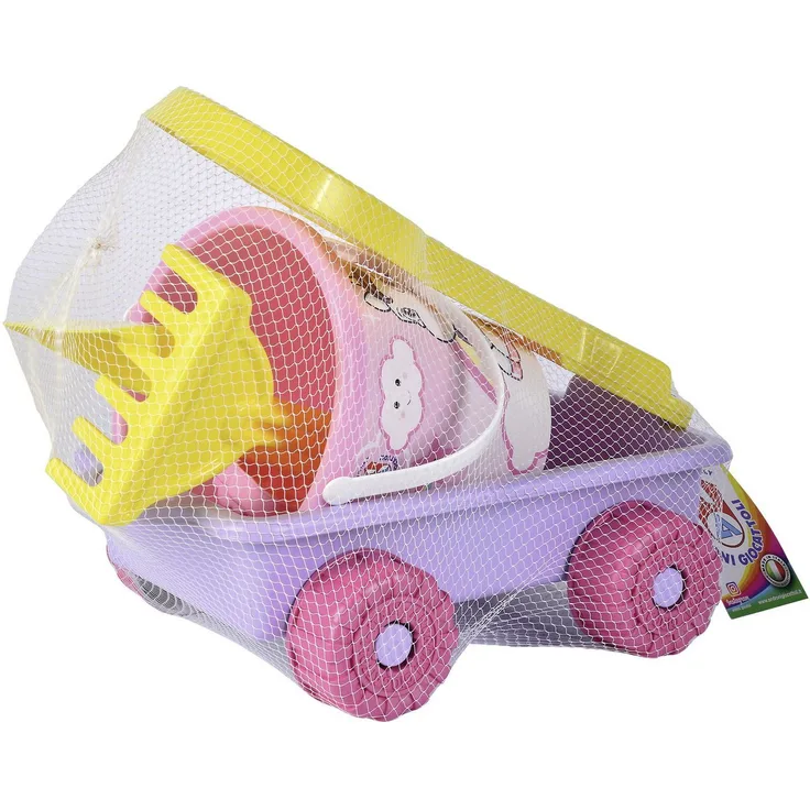 SIMBA Sandform-Set Unicorn, 6-teiliges Outdoor Spielzeug Sandwagen mit Eimer, Schaufel und Sandformen, ideal für Strand und Garten