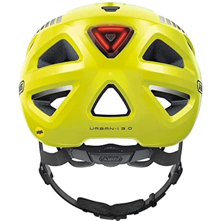 ABUS Stadthelm Urban-I 3.0 MIPS - Fahrradhelm mit Rücklicht, Schirm und Magnetverschluss für den Stadtverkehr - für Damen und Herren - Gelb Glänzend, S – Bild 3