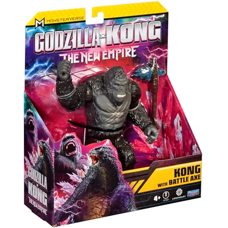 MonsterVerse Godzilla x Kong: Das Neue Imperium, 15 cm Kampfnarben-Kong-Actionfigur, hochdetailliert mit beweglichen Gelenken, geeignet für Kinder ab 4 Jahren – Bild 2