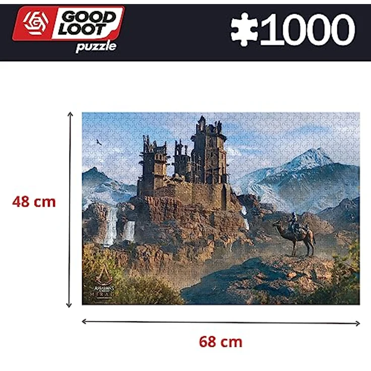 Good Loot GDL24347 Assassin's Creed Mirage Puzzle, 1000 pcs, Spectacular Graphics, Special Collection, Solid Structure, Canvas effect, 68.3 x 48 cm, European Union制造, Age 12+ – Bild 4