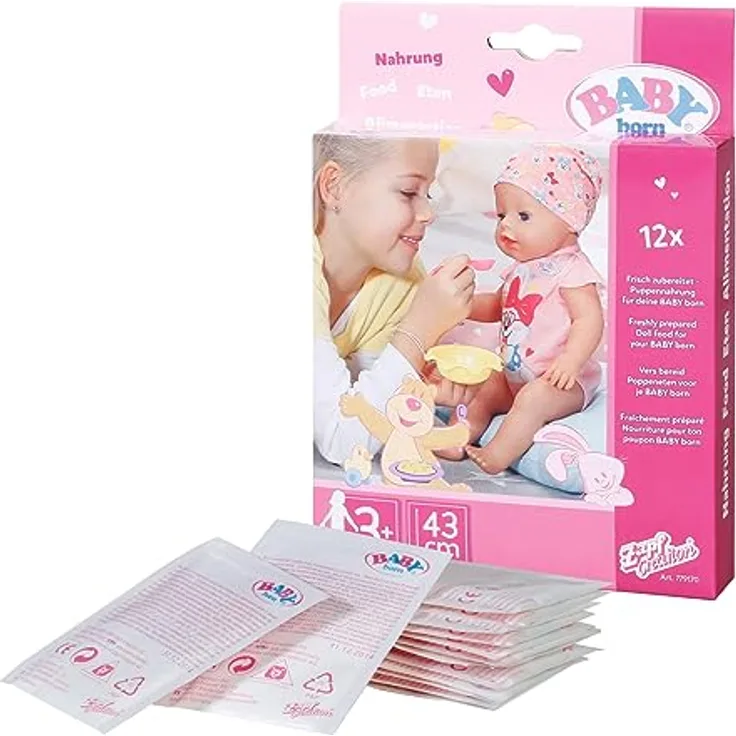 Zapf 779170 - Baby born Nahrung, 12 Beutel