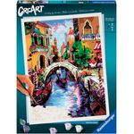 Ravensburger Malen nach Zahlen CreArt, Zauberhaftes Venedig, für Erwachsene, Made in Europe, Malvorlagen mit fertig gemischten Acrylfarben