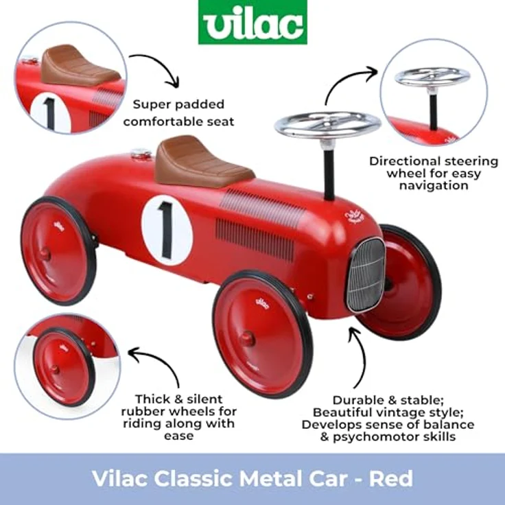 Vilac Metall-Auto, Rot – Bild 2