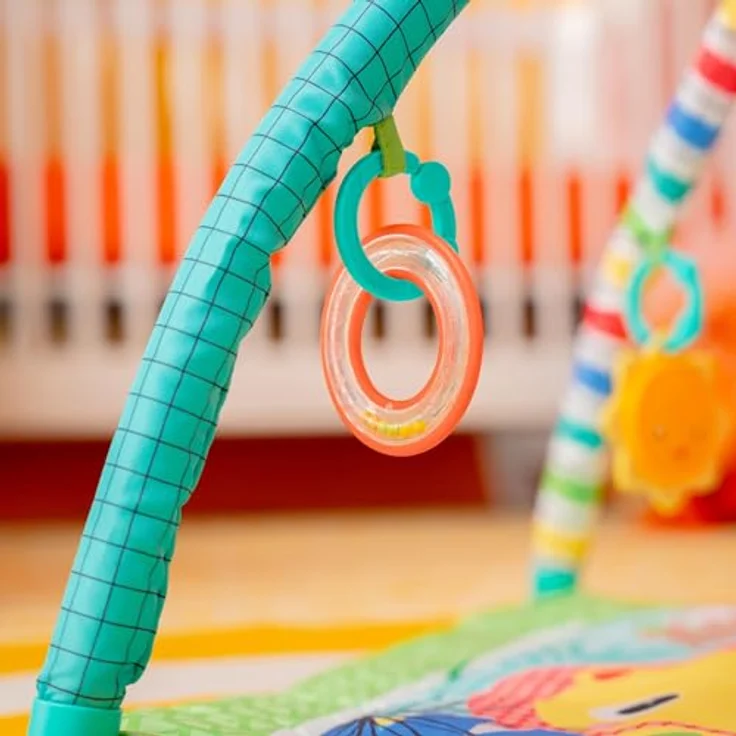 Bright Starts Wild Wiggles™ FoldAway Activity Gym™, Spielbogen mit 5 Spielzeugen und Musik, bunt – Bild 11