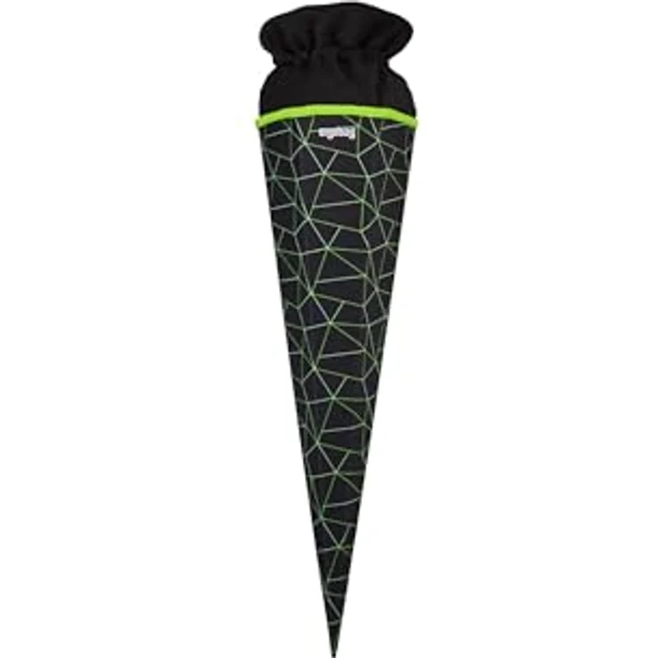 ergobag Schultüte mit Kordelzug zur Einschulung CyBär Race - Schwarz, recyceltes Material, individuell gestaltbar – Bild 1