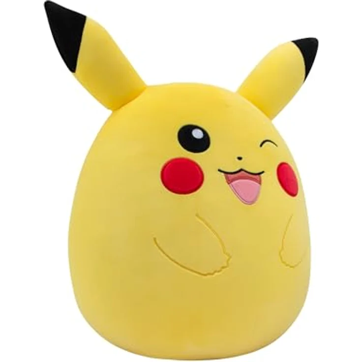 Squishmallows Pokemon 35.6 cm Pikachu Plüsch - Ultrasoft Stofftier Großer Plüsch, Offizieller Pokemon Plüsch, Gelb – Bild 2