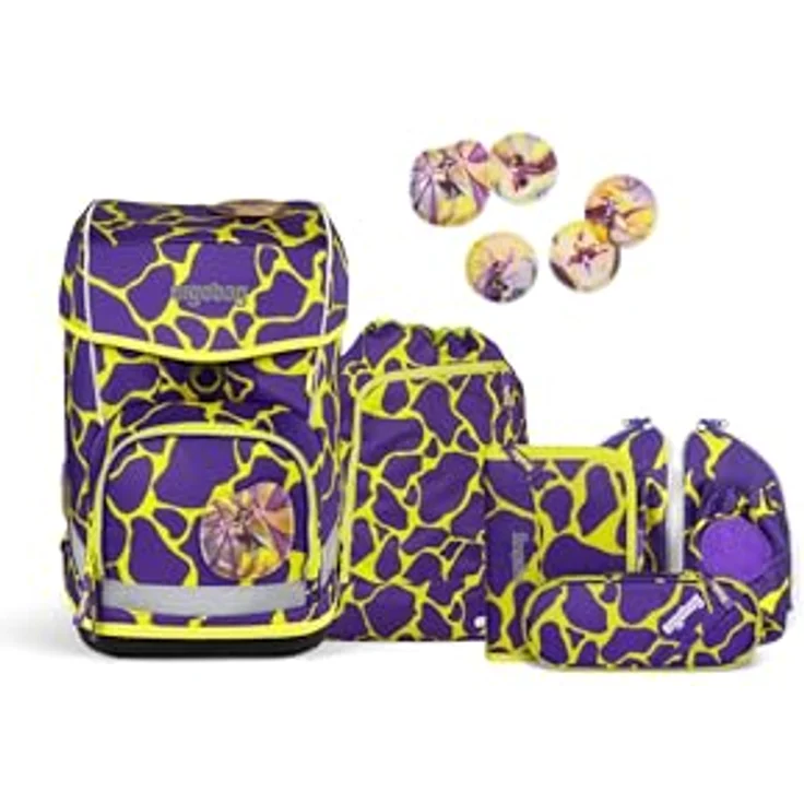 ergobag cubo light Schulranzen Set (6-tlg.), ultraleichter Rucksack mit „Hugging-System“, 780 g, ideal für zart gebaute Kinder – Bild 1