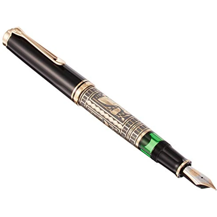 Pelikan Füllfederhalter Toledo M900, 18 Karat Bicolor-Goldfeder, schwarz – Bild 2