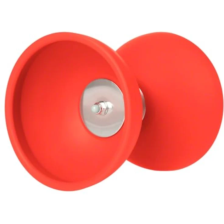 Sport-Tec Jonglierspiel Diabolo, ø 12 cm, inkl. 2 Holzstäbe und Anleitung, Metallspule für Anfänger und Fortgeschrittene – Bild 3