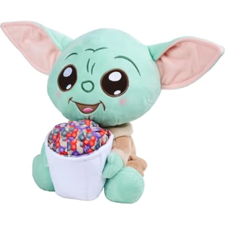 Simba Disney Star Wars The Mandalorian & Grogu mit Popcorn, 25 cm Plüschfigur mit detailreichem Design, weicher Stoff, Sammlercharakter für Kinder und Fans, ab 0 Monate – Bild 2