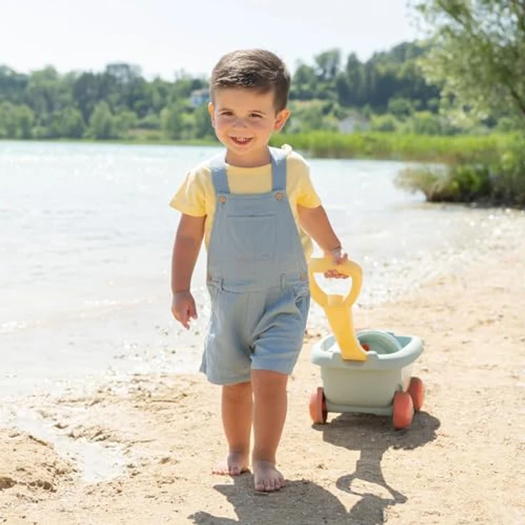 Smoby S.Green Garnished Beach Cart, praktischer Handwagen mit Eimergarnitur und Meeresmotiv, geeignet für Kinder ab 18 Monaten – Bild 8