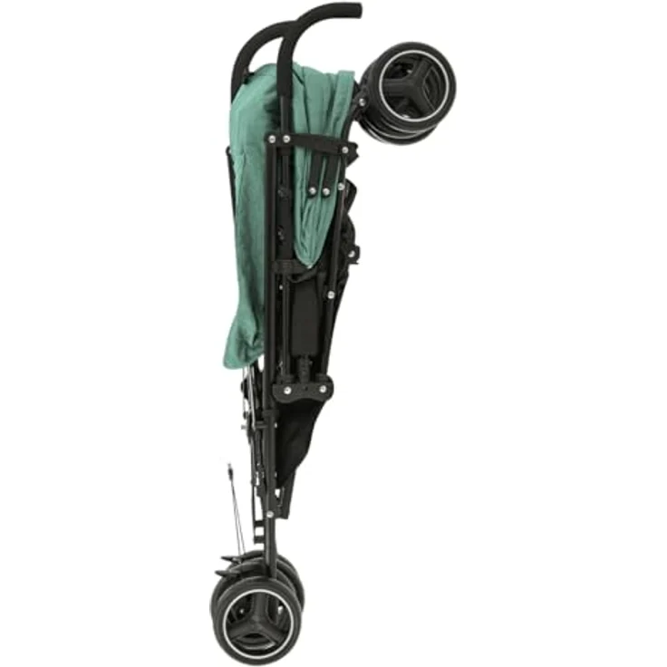 Kikkaboo Kinderwagen Käfer, Stahlrahmen, Korb, abnehmbare Vorderräder, Fußstütze, Farben:türkis – Bild 5