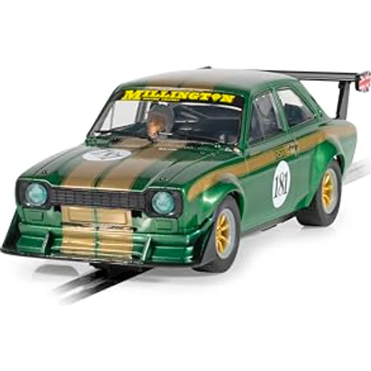 Scalextric C4511 1:32 Ford Escort RSR #181 Hutchinson HD Slotcar - Detailgetreues Rennbahnauto mit integrierter Fahrerfigur, Digital Plug umrüstbar – Bild 2