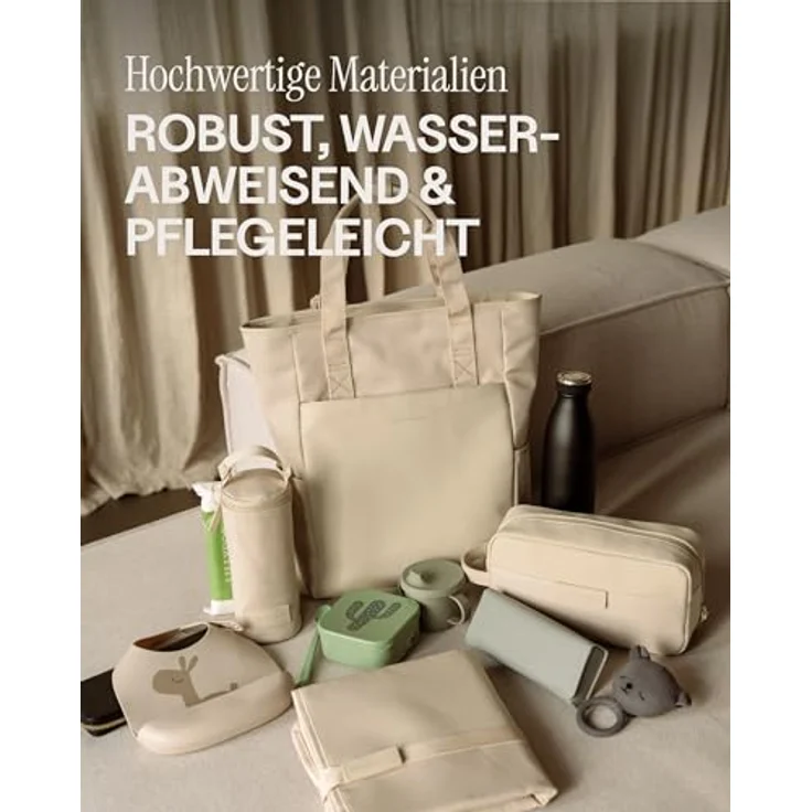 Kapten & Son Lindby Wickelrucksack, 41 cm, beige, aus 100% PET mit praktischem Design und kompakter Größe (35 cm x 14 cm). – Bild 6