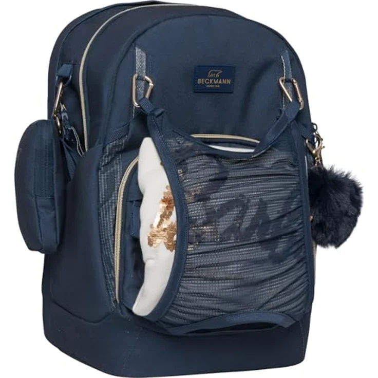 Beckmann Norway Schulrucksack Sport Air, ergonomischer Rucksack mit 30 Liter Volumen, grün, wasserabweisendes Material aus recycelten PET-Flaschen – Bild 7