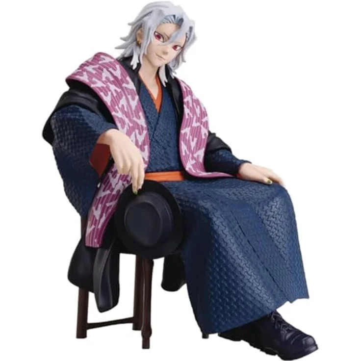 Aniplex Demon Slayer Kimetsu no Yaiba - Tengen Uzui Non-Scale-Figur, Sammelfigur aus der beliebten Anime-Serie mit Original-Illustrationen von ufotable – Bild 1