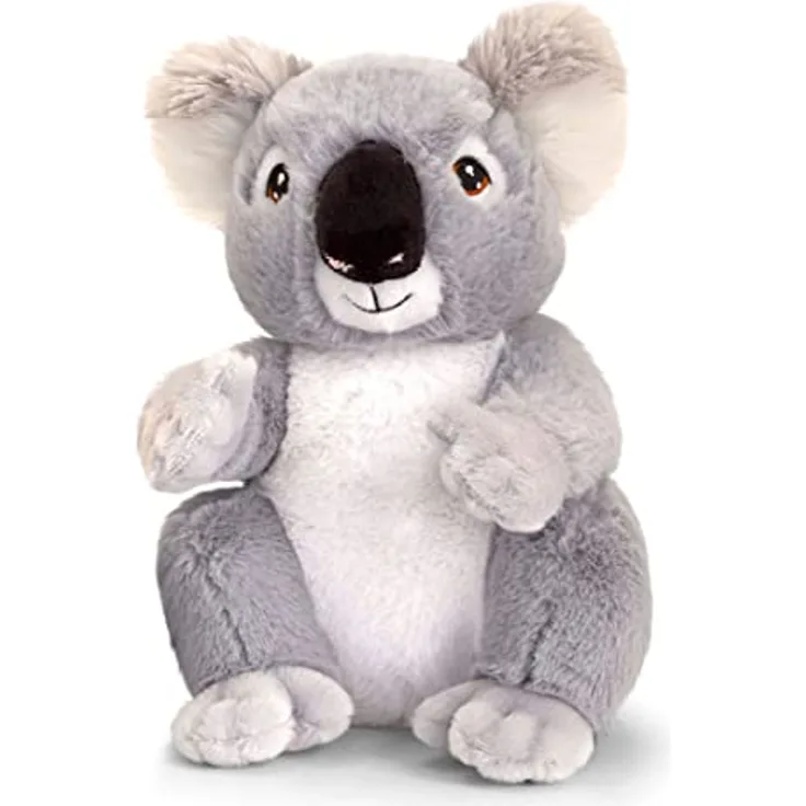 tachi Plüschtier Koala 18 cm, Sitzender Kuscheltier Teddy, Weiches Stofftier Beuteltier grau