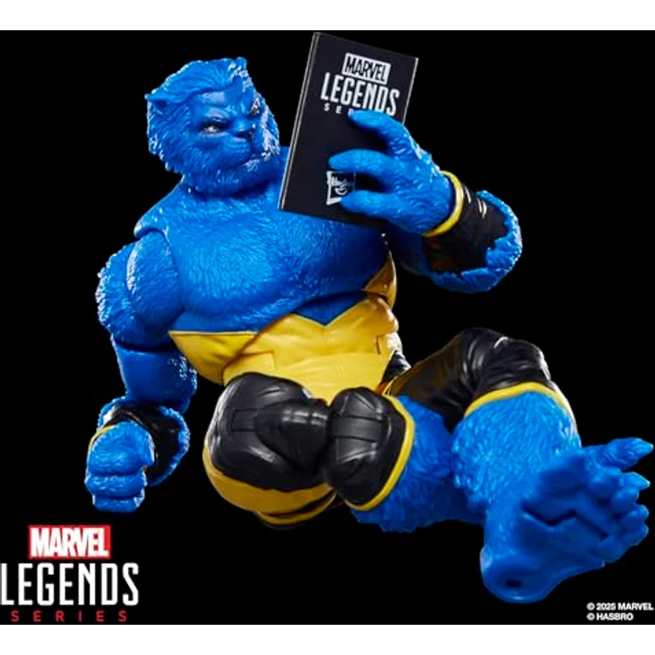 Marvel Legends Series Marvel's Beast Action-Figur, 15 cm bewegliche Sammelfigur mit 4 Accessoires und Comicbuch-Accessoire, inspiriert von den Astonishing X-Men Comics – Bild 3