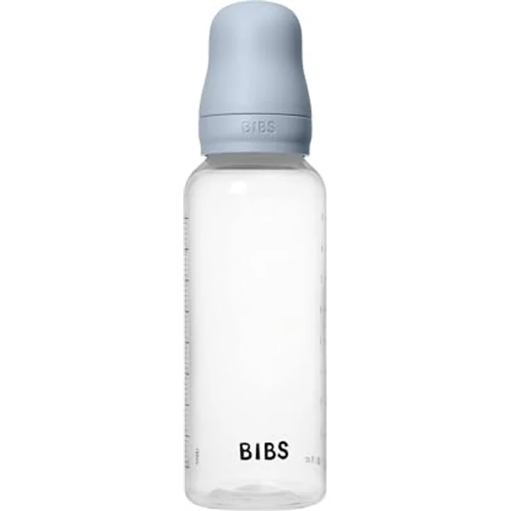 BIBS Babyflasche 270 ml, Silikon-Sauger, Anti-Kolik, BPA-frei, mittlerer Fluss, leicht und einfach zu reinigen, geeignet für Neugeborene ab 0 Jahren - Baby Blue – Bild 4