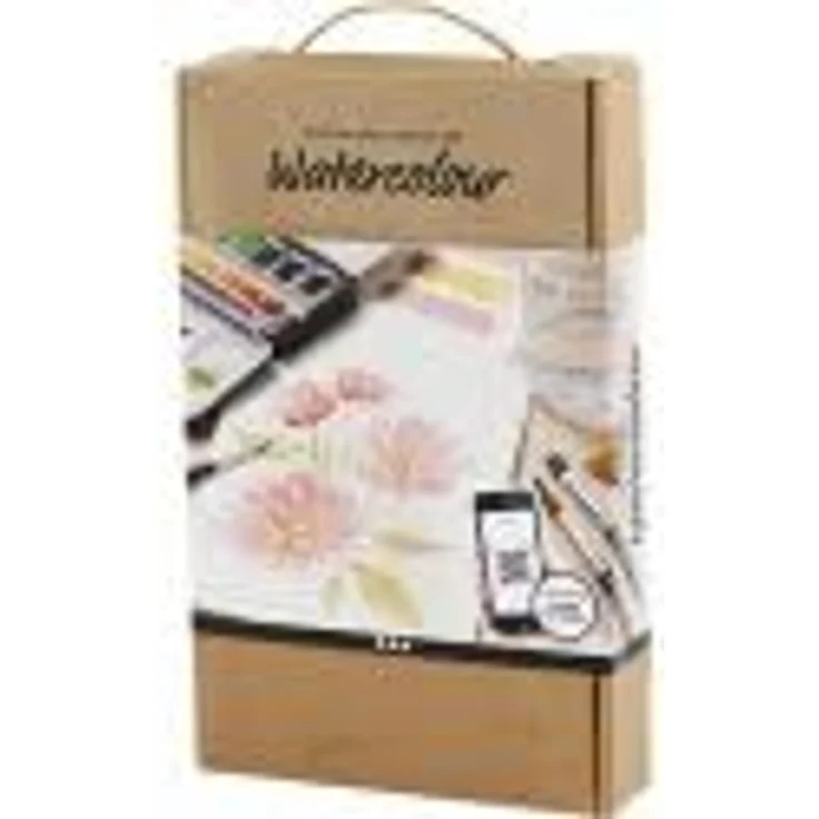 Creativ Starter Bastelset Aquarellfarben, umfassendes Malset mit Anleitungen und Lernvideos – Bild 3