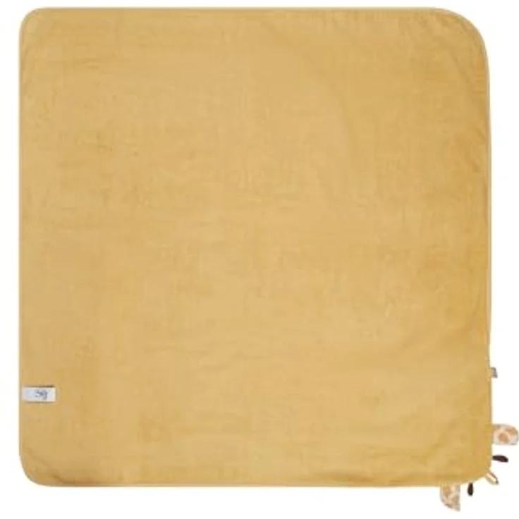 Sterntaler Kapuzenbadetuch Giraffe Kaya, 100x100cm, saugfähige Baumwolle mit 3D-Ohren, sandfarben – Bild 3