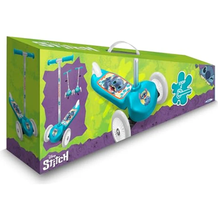 Stamp Stitch Scooter, 3-rädrig mit höhenverstellbarem Lenker, Design für Kinder ab 3 Jahren – Bild 5