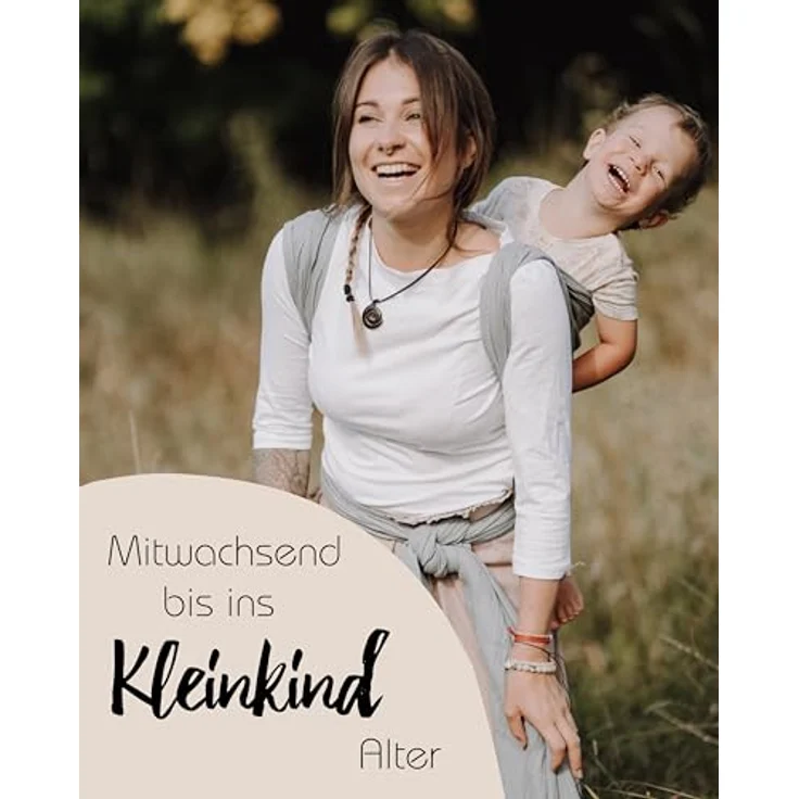 Hoppediz gewebtes Baby-Tragetuch, geeignet für Neugeborene bis Kleinkind, 4,60 m, Grenada rose, 100% Baumwolle, maschinenwaschbar – Bild 5