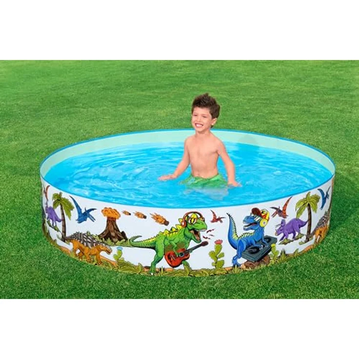 Bestway Fill 'n Fun Planschbecken Dinosaurier, Ø 183 x 38 cm – Bild 4