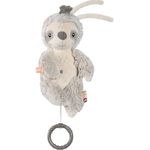 Fehn Mini-Spieluhr Faultier, Einschlafhilfe mit sanfter Melodie "Weißt du wieviel Sternlein stehen", ca. 24 cm, waschbar bei 30°C