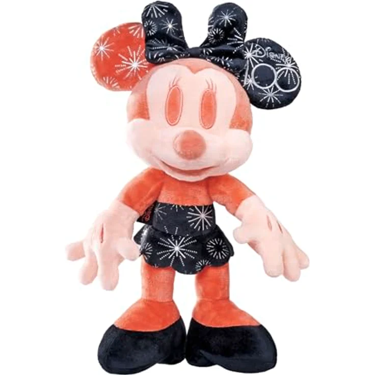 Simba Disney 100 Jahre, Mickey und Minnie Mouse Plüschfiguren Set 4, limitierte Sonderedition in lila und orange, 33cm, Sammlerstück im Geschenkkarton, ab den ersten Lebensmonaten – Bild 5