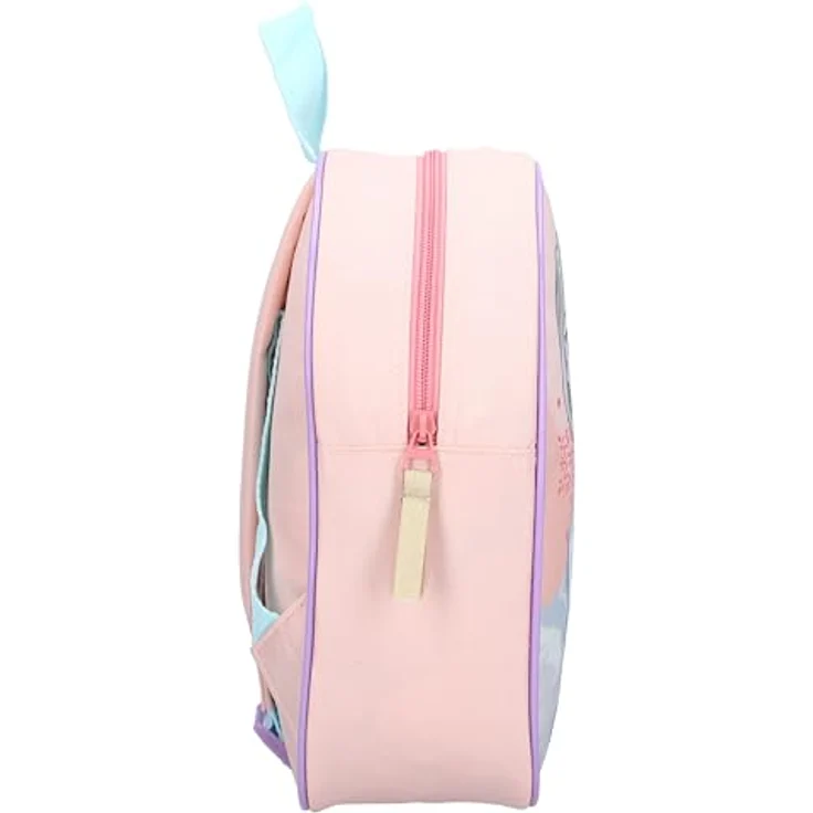 Disney Frozen Elsa und OLAF Rucksack für Kinder - It's All Magic - mit 1 Hauptfach, verstellbaren Schultergurten, Farbe Rosa, Maße 29 x 22 x 9 cm – Bild 3