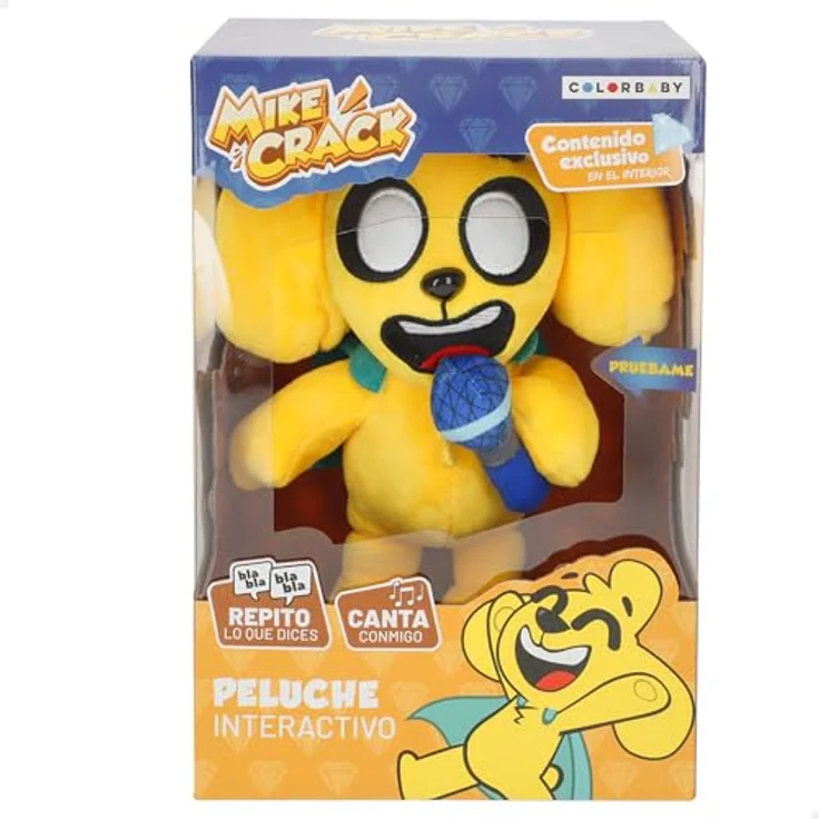 COLORBABY Mikecrack 85423 Plüschtier Hund mit Musik und Sprachwiedergabe, 29 cm, interaktives Spielzeug mit 2 Spielmodi – Bild 1