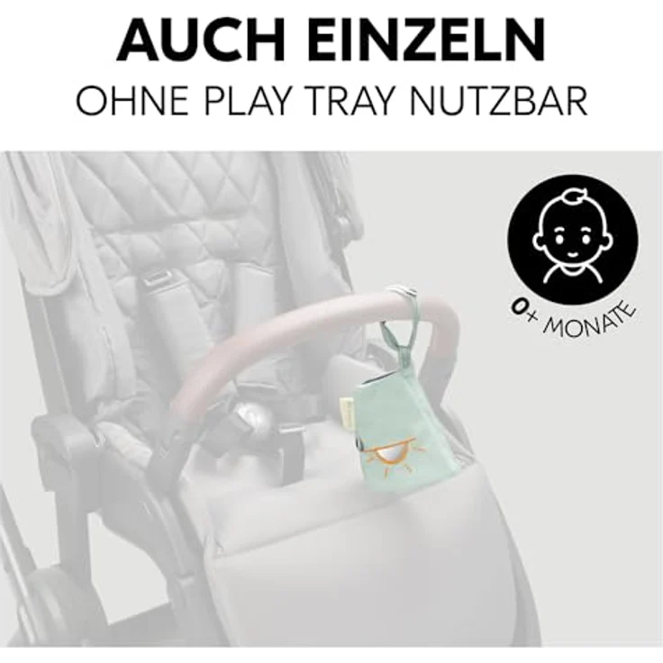 Hauck Play Reading S Animals, Greifspielzeug für Hochstühle zur Förderung der Sinne und Hand-Auge-Koordination – Bild 4